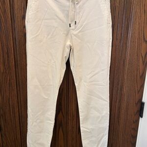 Paige Mens white beach Pants Sz 33
